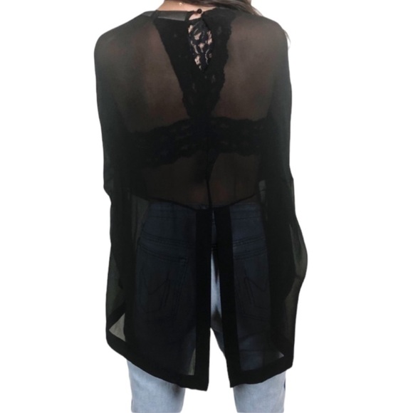 Sass and Bide Sheer Split Back Top - Picture 5 of 9